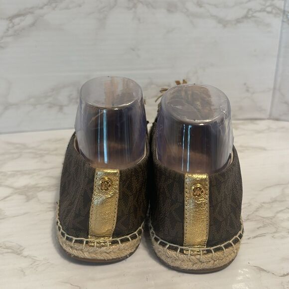 MICHAEL Michael Kors Lolita leather PomPom espadrille flats size 10 M - Picture 7 of 12